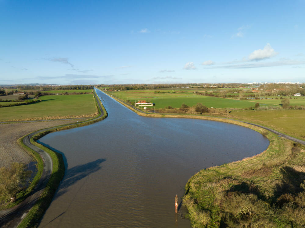 La vue du Canal de Calais depuis les Attaques.