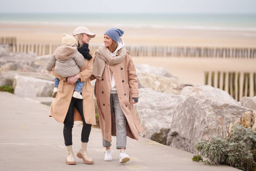 digue sangatte hiver promenade famille